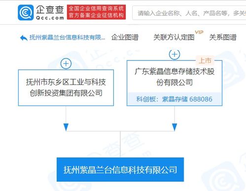 紫晶存储成立抚州紫晶兰台信息科技公司，拓展大数据与信息系统集成服务
